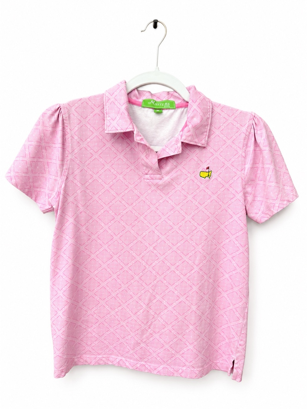 Masters Kids Top Shirt Polo Style Pink Girls golf golfer golfing